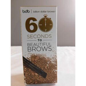 Billion Dollar Brows 60 Seconds To Beautiful Brows Kit (1X Brow-Taupe 2pcs) New
